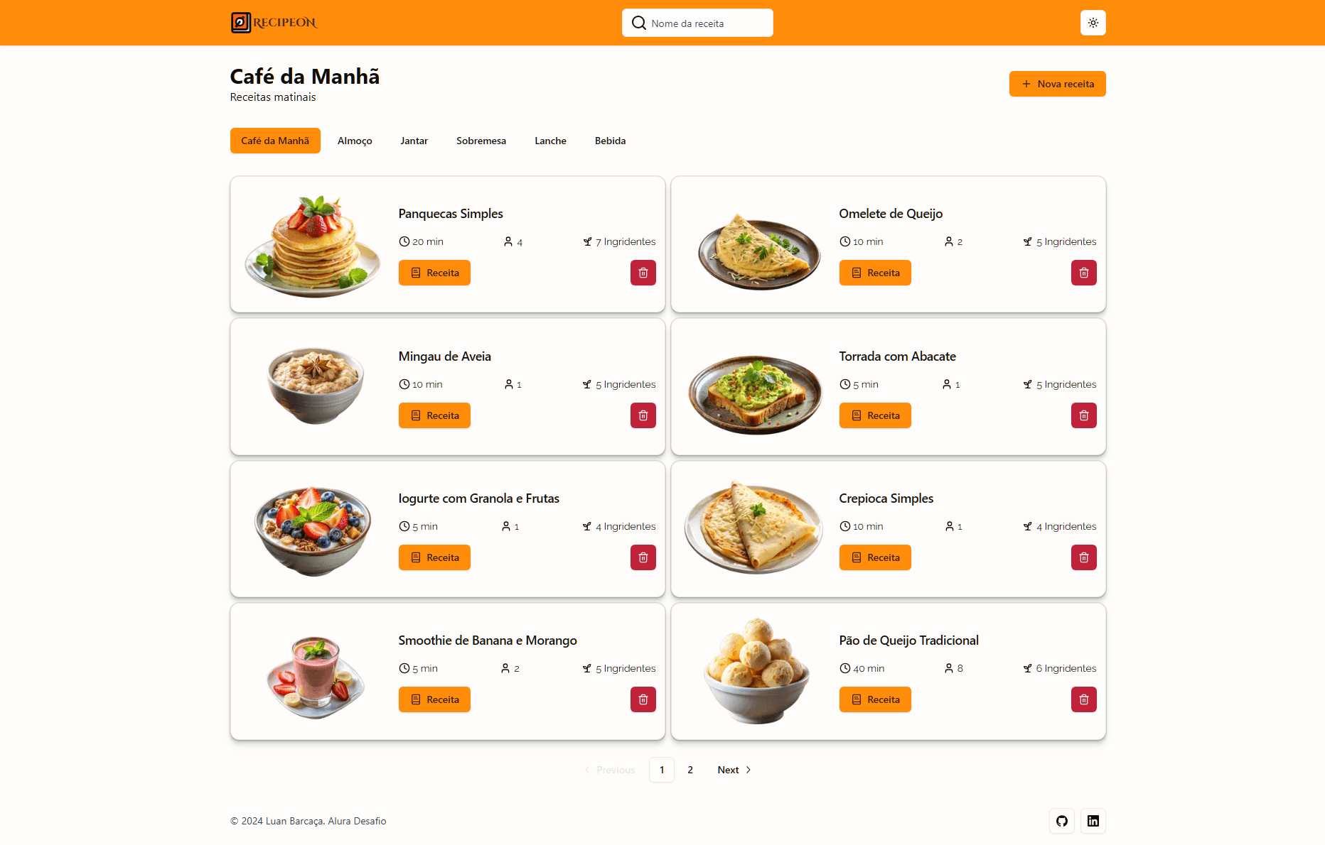Imagem do projeto Recipeon 